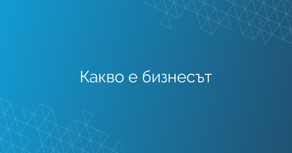 Какво е бизнесът