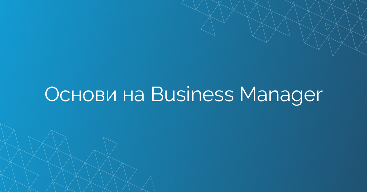 Основи на Business Manager