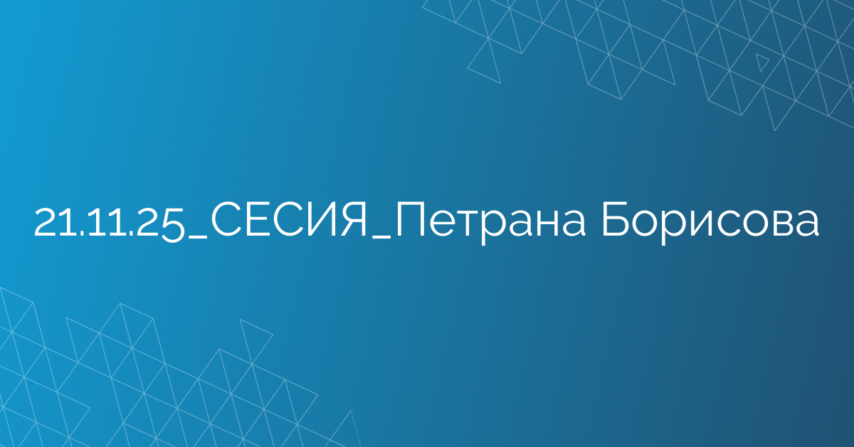 21.11.2025 СЕСИЯ Петрана Борисова